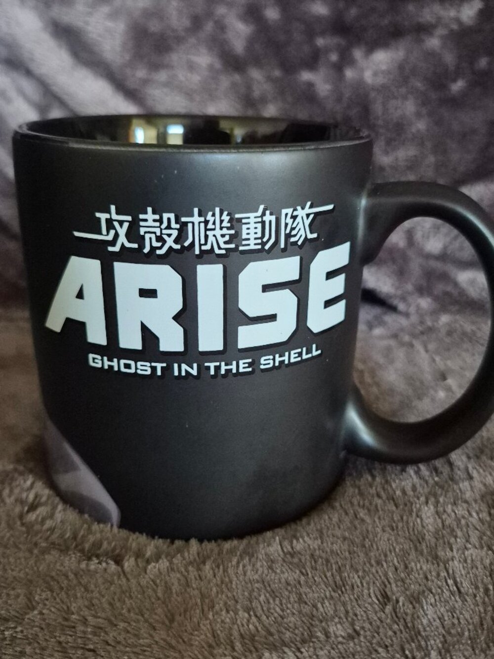 Official Ghost In The Shell Motoko - 16oz Black Matte/Gloss Ceramic Mug